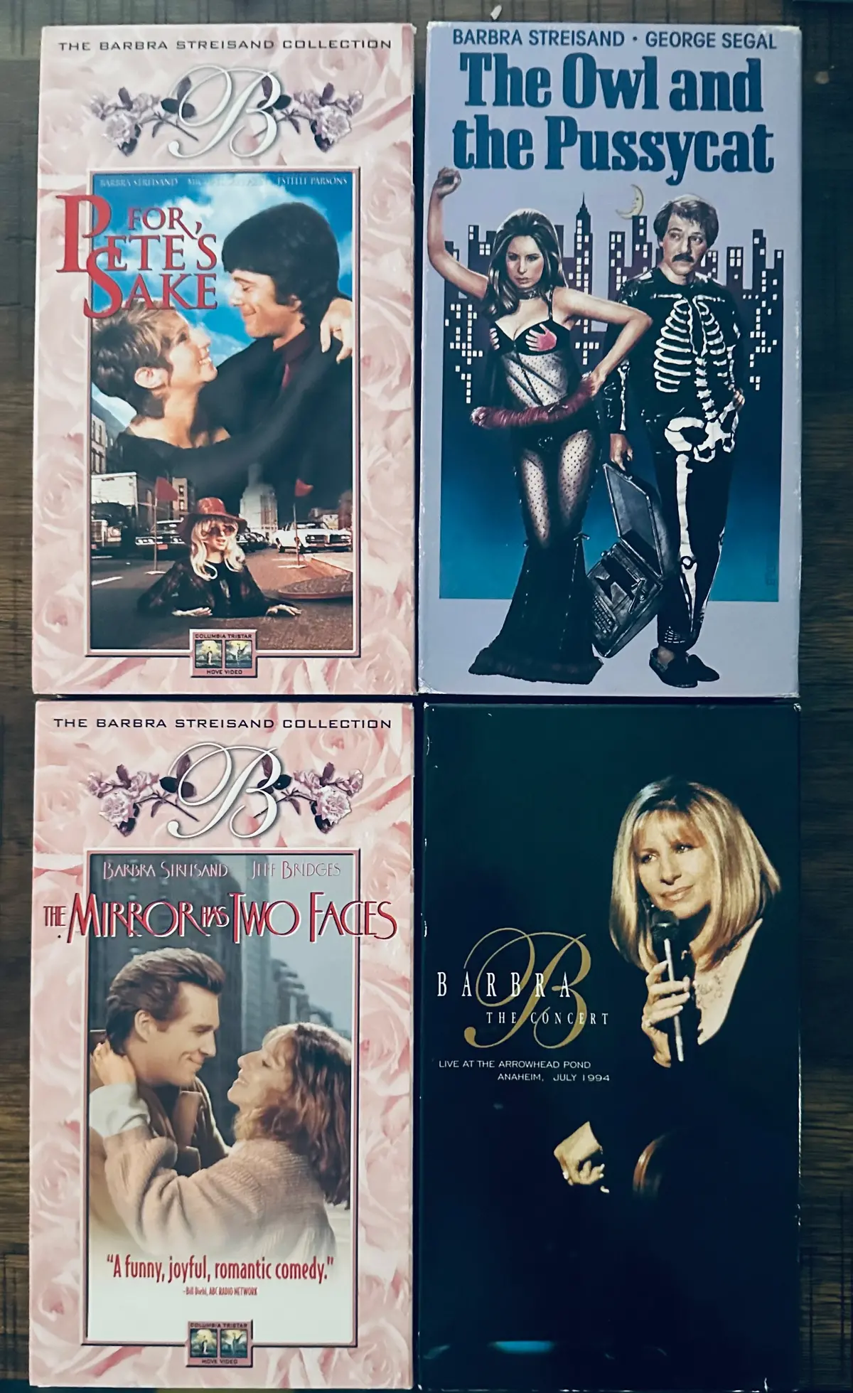 Barbra Streisand 4 Vhs Movies And Concert (Usa Orders Only) 1