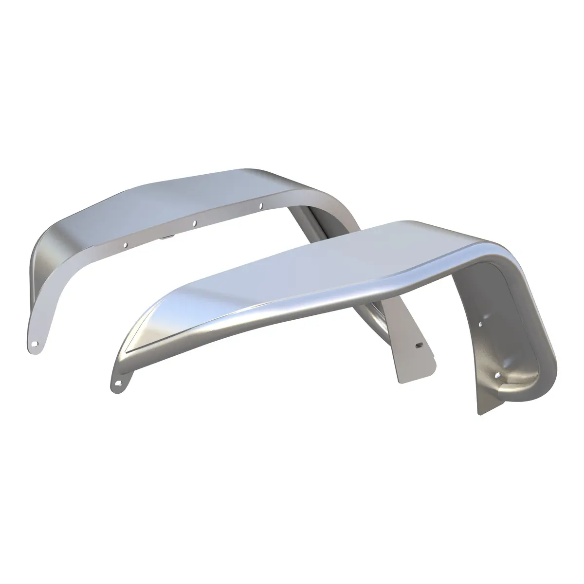 Aries 1500202 Paintable Raw Aluminum Front Jeep Wrangler Jk Fender Flares 1