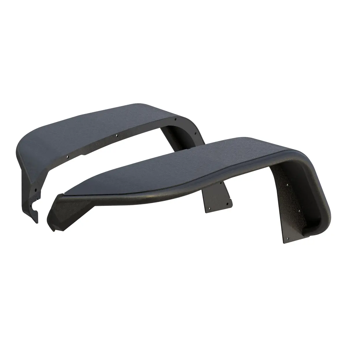 Aries 1500203 Black Aluminum Front Jeep Wrangler Jl Fender Flares 1