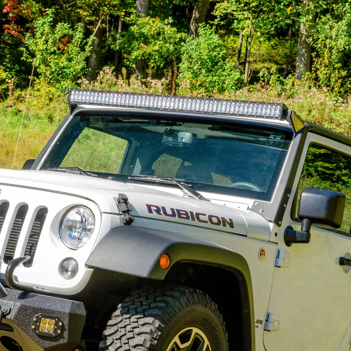 Aries 1501301 50-Inch Led Light Bar For Jeep Wrangler Jk And Roof Mount Brackets, 24,000-Lumen Combo Beam 1
