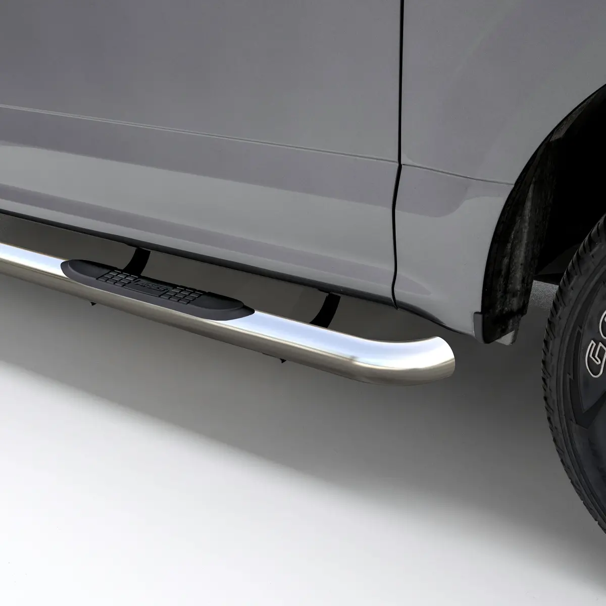 Aries 203003-2 3-Inch Round Polished Stainless Steel Nerf Bars, Select Mazda B-Series, Ford Ranger 1