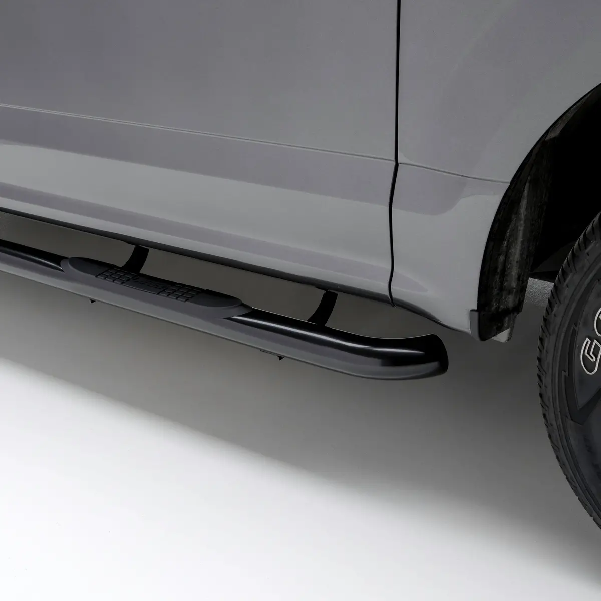 Aries 204054 3-Inch Round Black Steel Nerf Bars, Select Chevrolet Silverado, Gmc Sierra 1500 Extended Cab 1