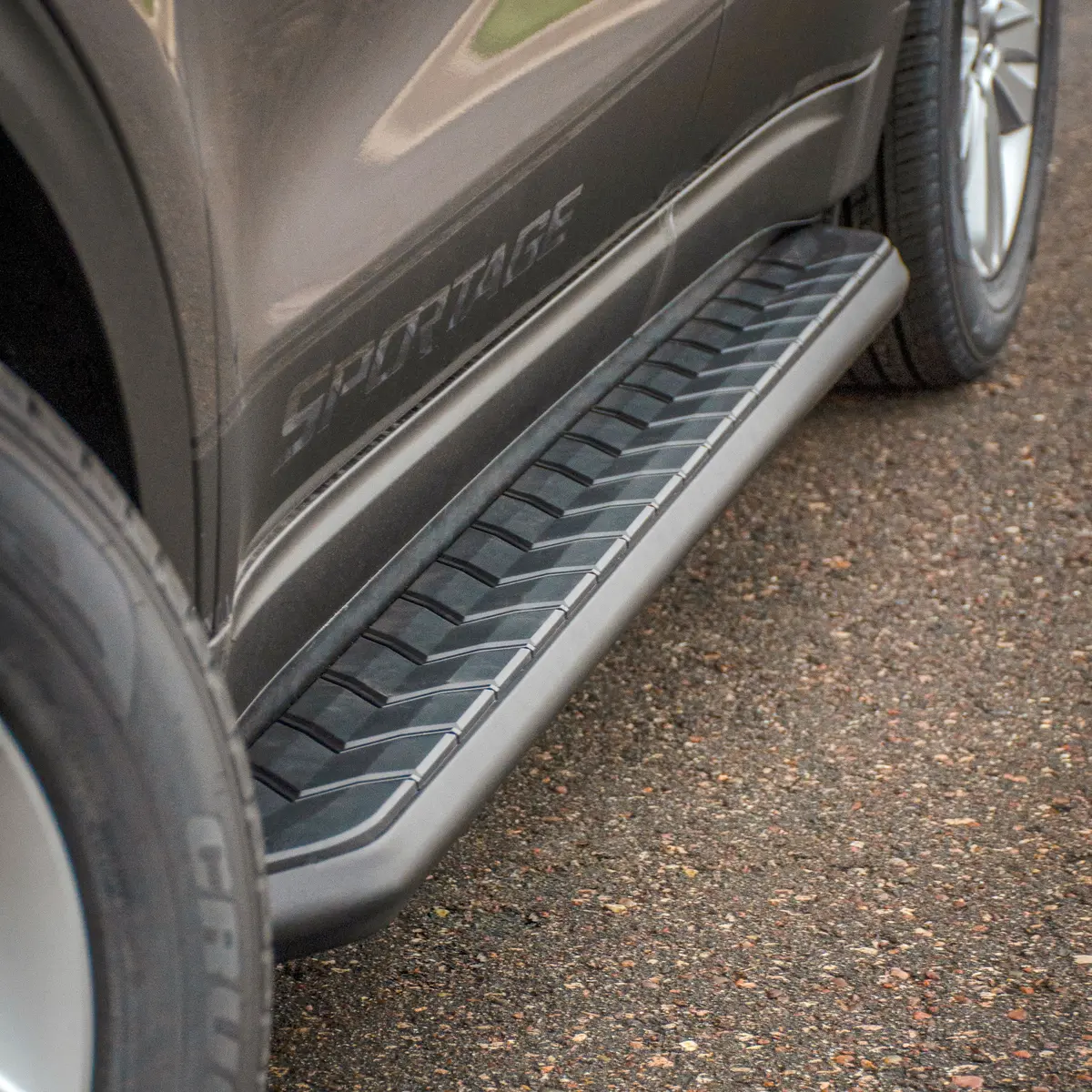Aries 2061003 Aerotread 76-Inch Black Stainless Steel Suv Running Boards, Select Ford Explorer 1