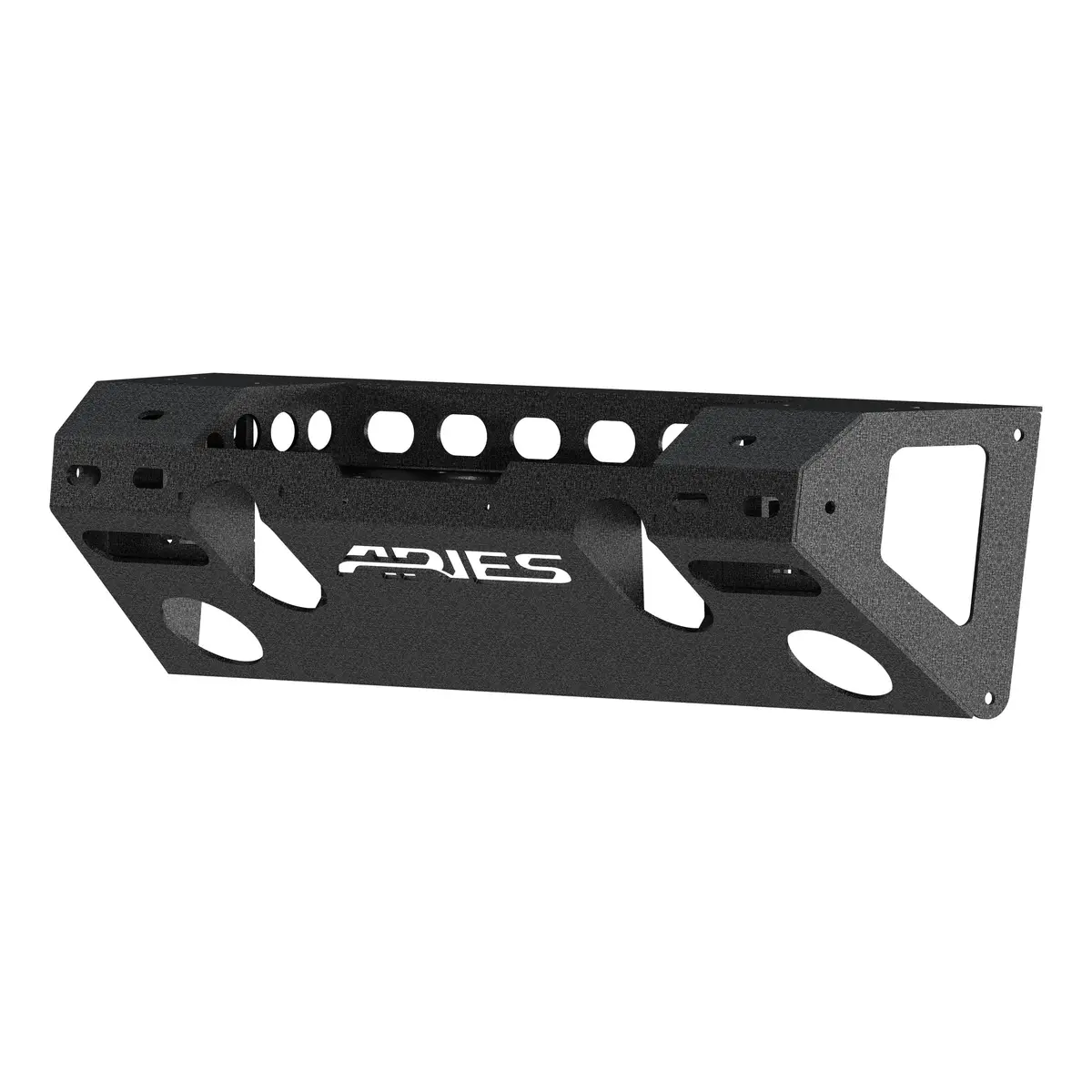 Aries 2081003 Trailchaser Black Steel Front Jeep Wrangler Jl, Gladiator Bumper Center Section Only 1