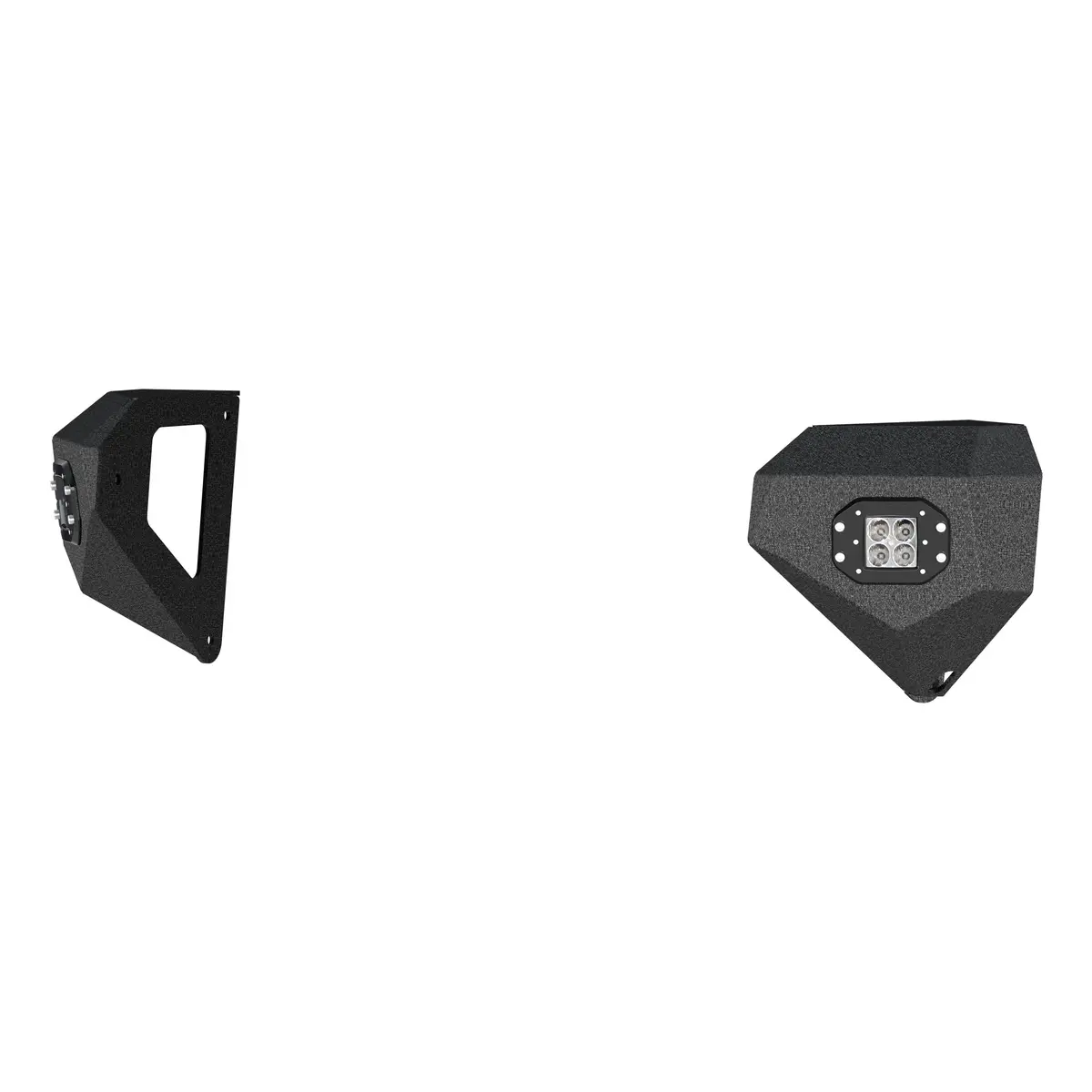 Aries 2081205 Trailchaser Black Aluminum Front Jeep Wrangler Jk, Jl, Gladiator Bumper Led Light Corners Only 1