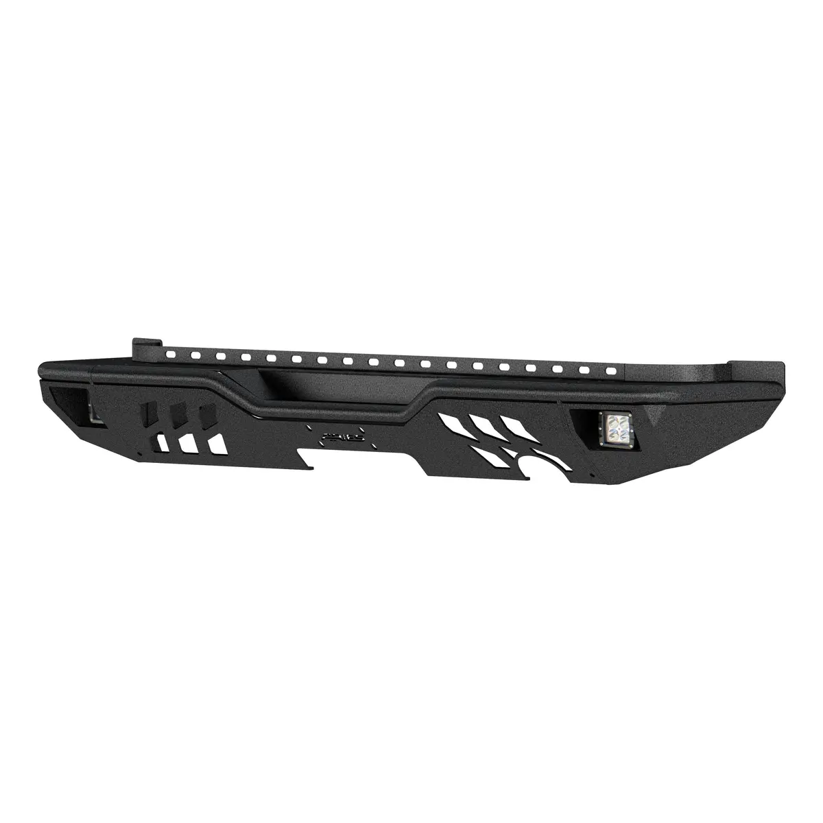 Aries 2082060 Trailchaser Black Steel Jeep Wrangler Jk Rear Bumper With Led Lights 1