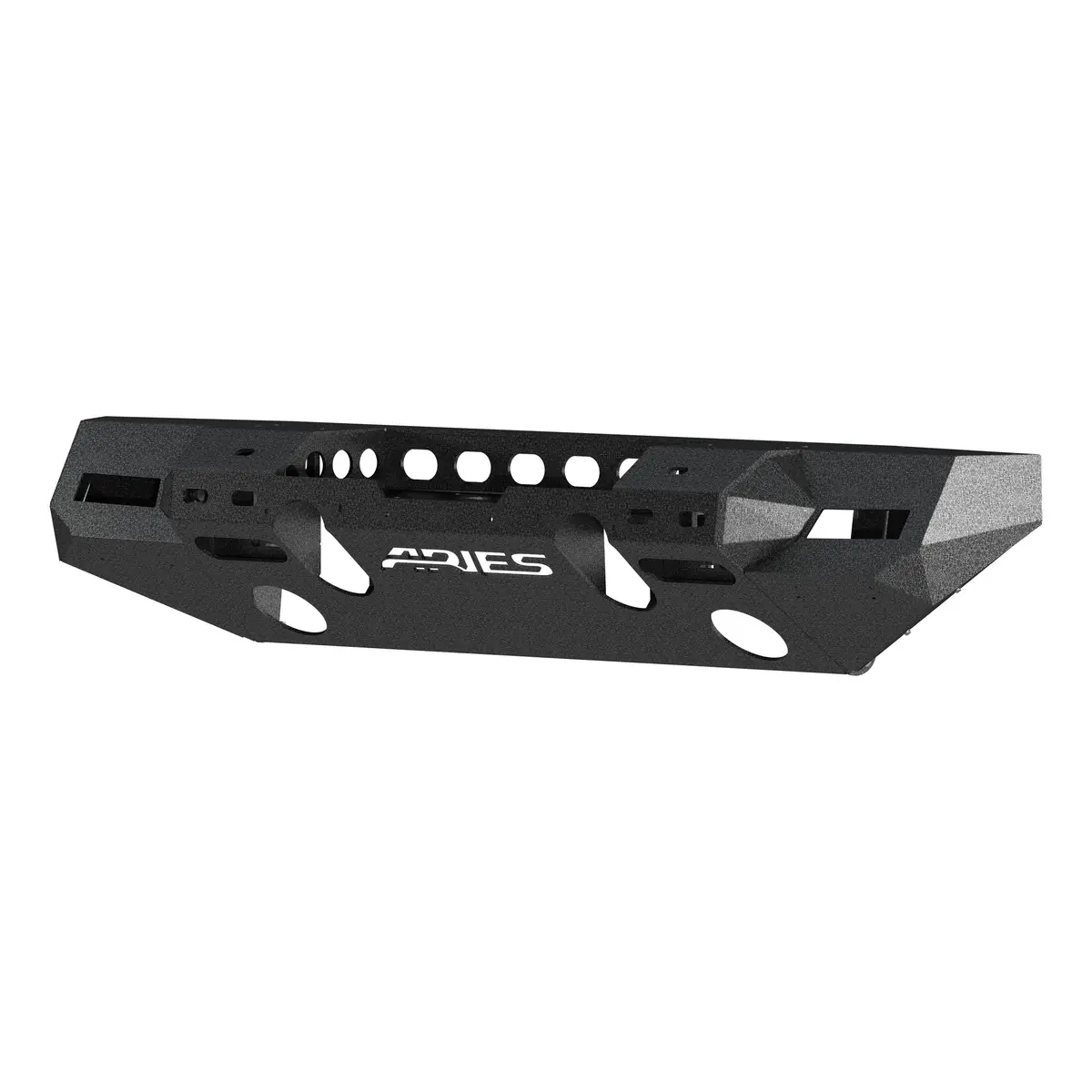 Aries 2082076 Trailchaser Black Aluminum Jeep Wrangler Jl Front Bumper With Winch Mount 1