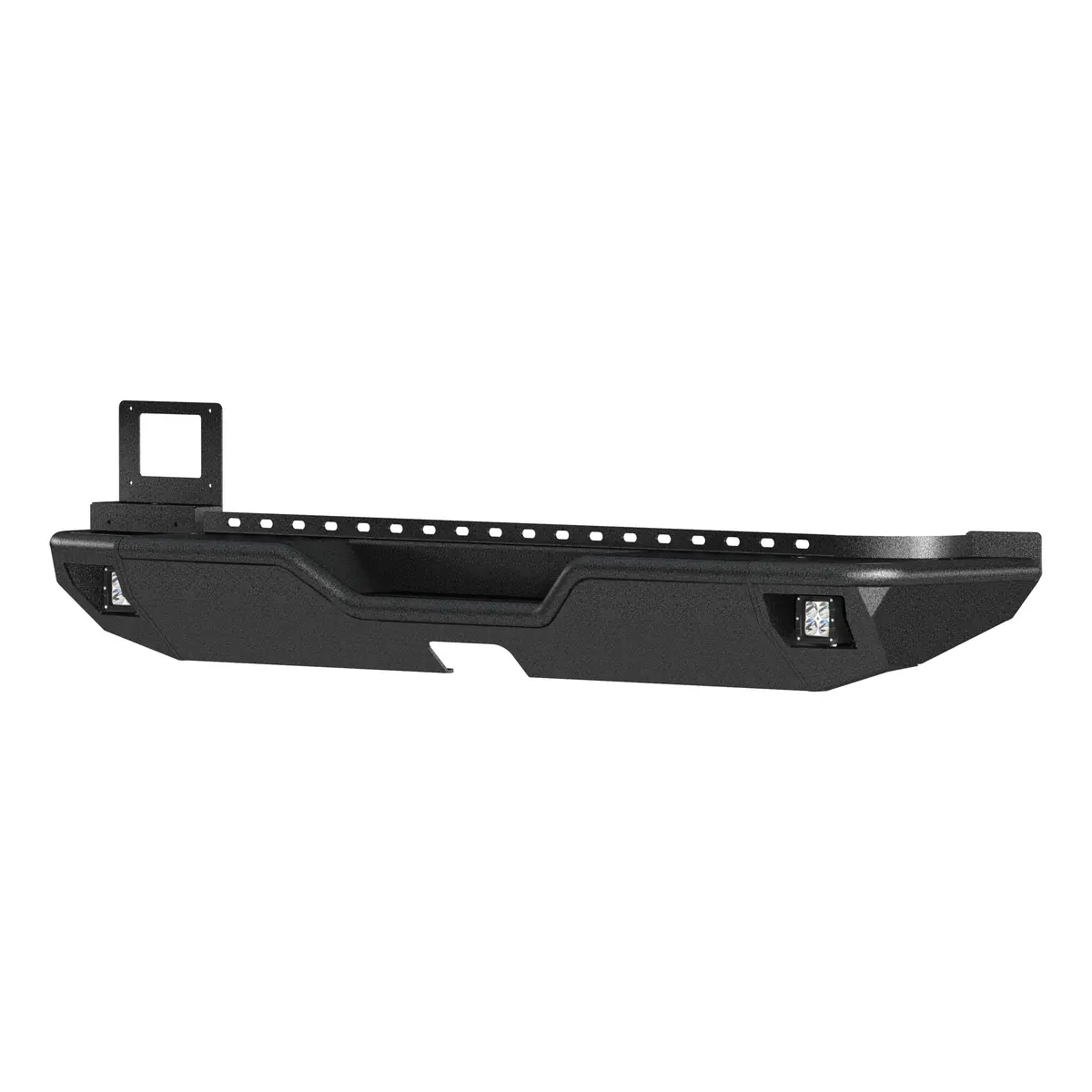 Aries 2082081 Trailchaser Black Steel Jeep Wrangler Jl Rear Bumper With Led Lights 1