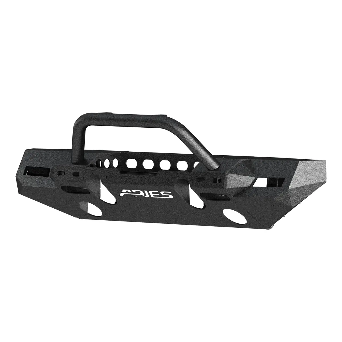 Aries 2082088 Trailchaser Black Steel Jeep Wrangler Jl Front Bumper With Brush Guard And Winch Mount 1