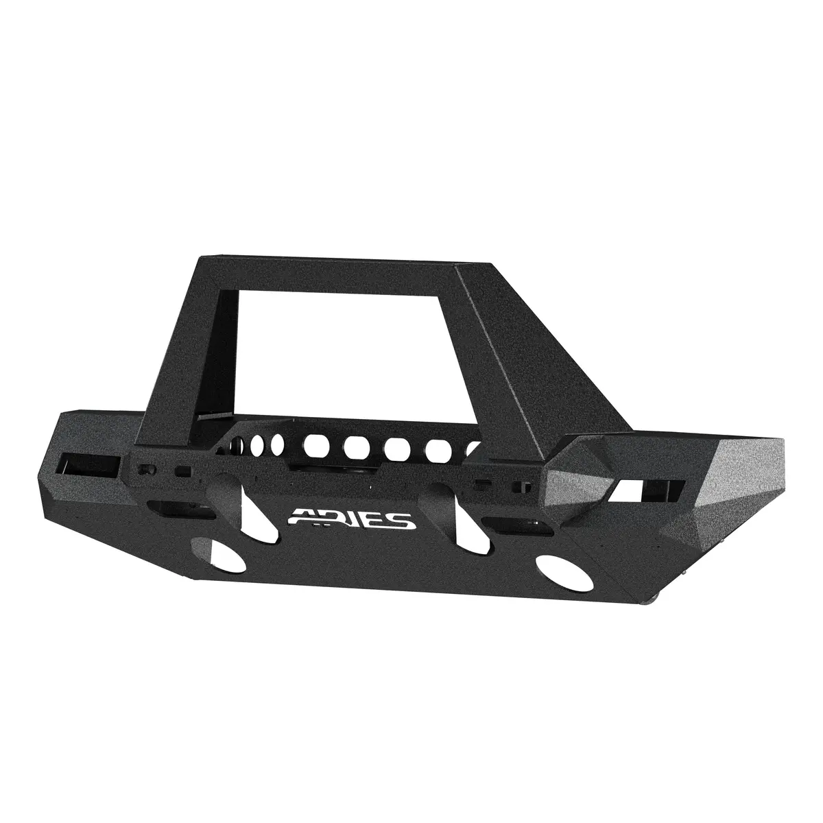 Aries 2082089 Trailchaser Black Steel Jeep Wrangler Jl Front Bumper With Brush Guard And Winch Mount 1