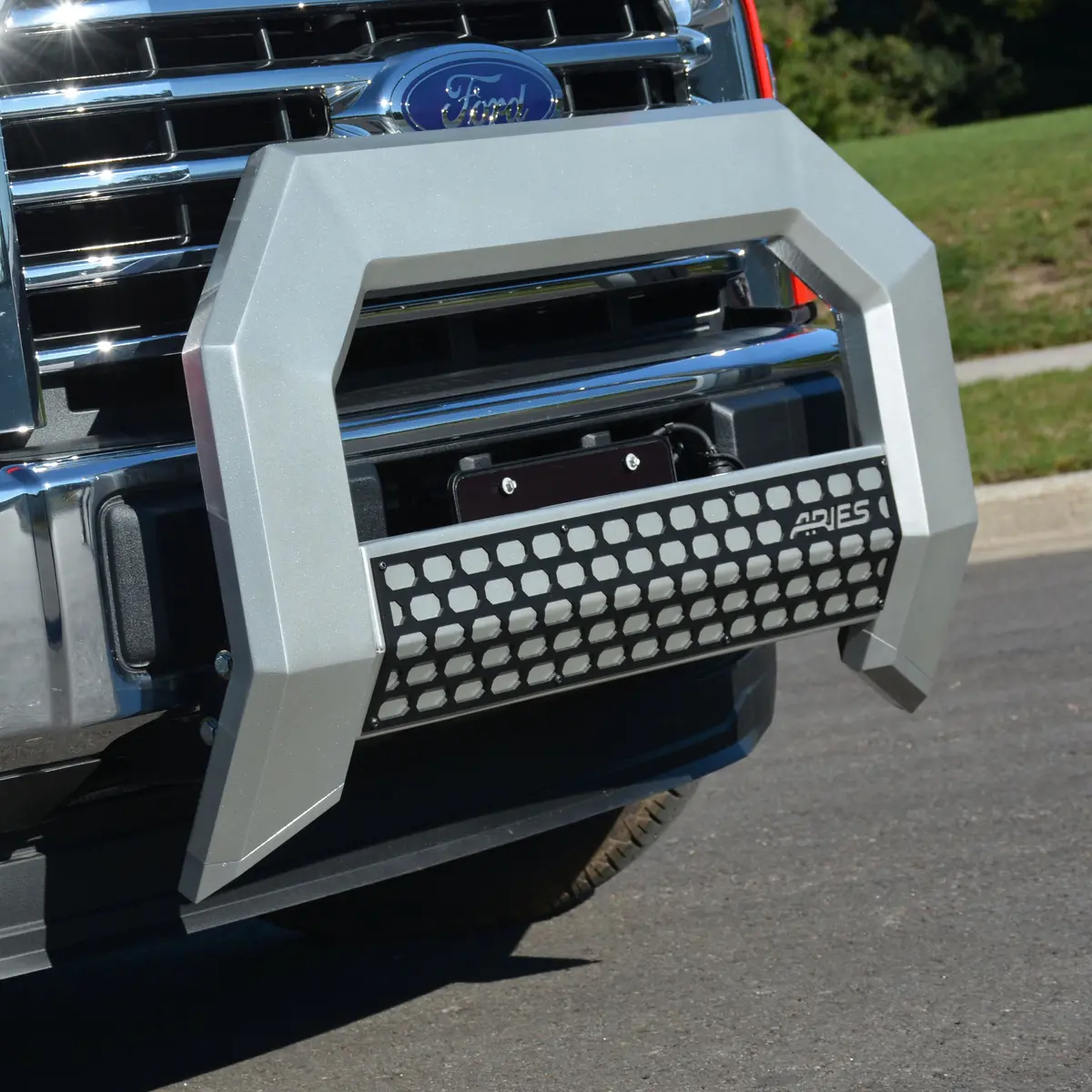 Aries 2153003 Advantedge Chrome Aluminum Truck Bull Bar For Select Ford F-250, F-350, F-450, F-550 Super Duty 1