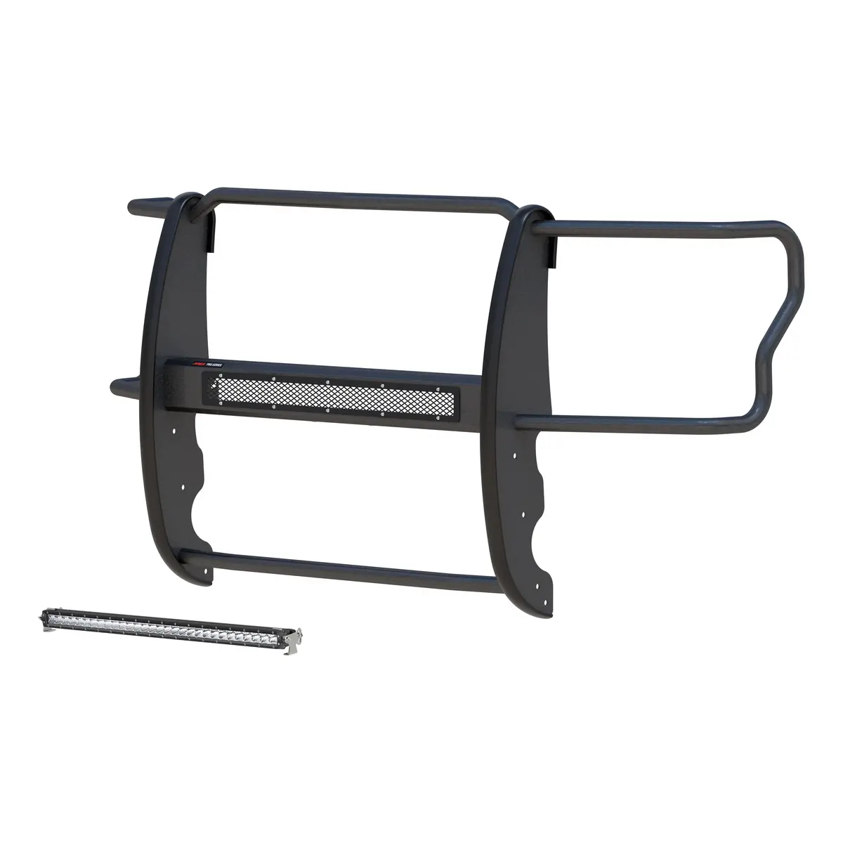 Aries 2170014 Pro Series Black Steel Grill Guard With 30-Inch Led Light Bar, Select Ford F-250, F-350, F-450, F-550 Super Duty 1