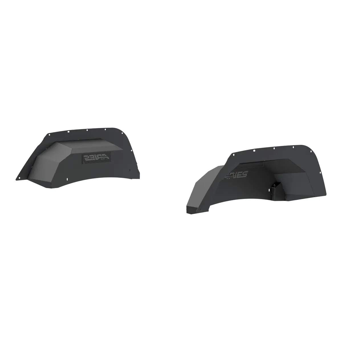 Aries 2500350 Black Aluminum Rear Jeep Wrangler Jk Inner Fender Liner Wheel Well Guard Covers 1