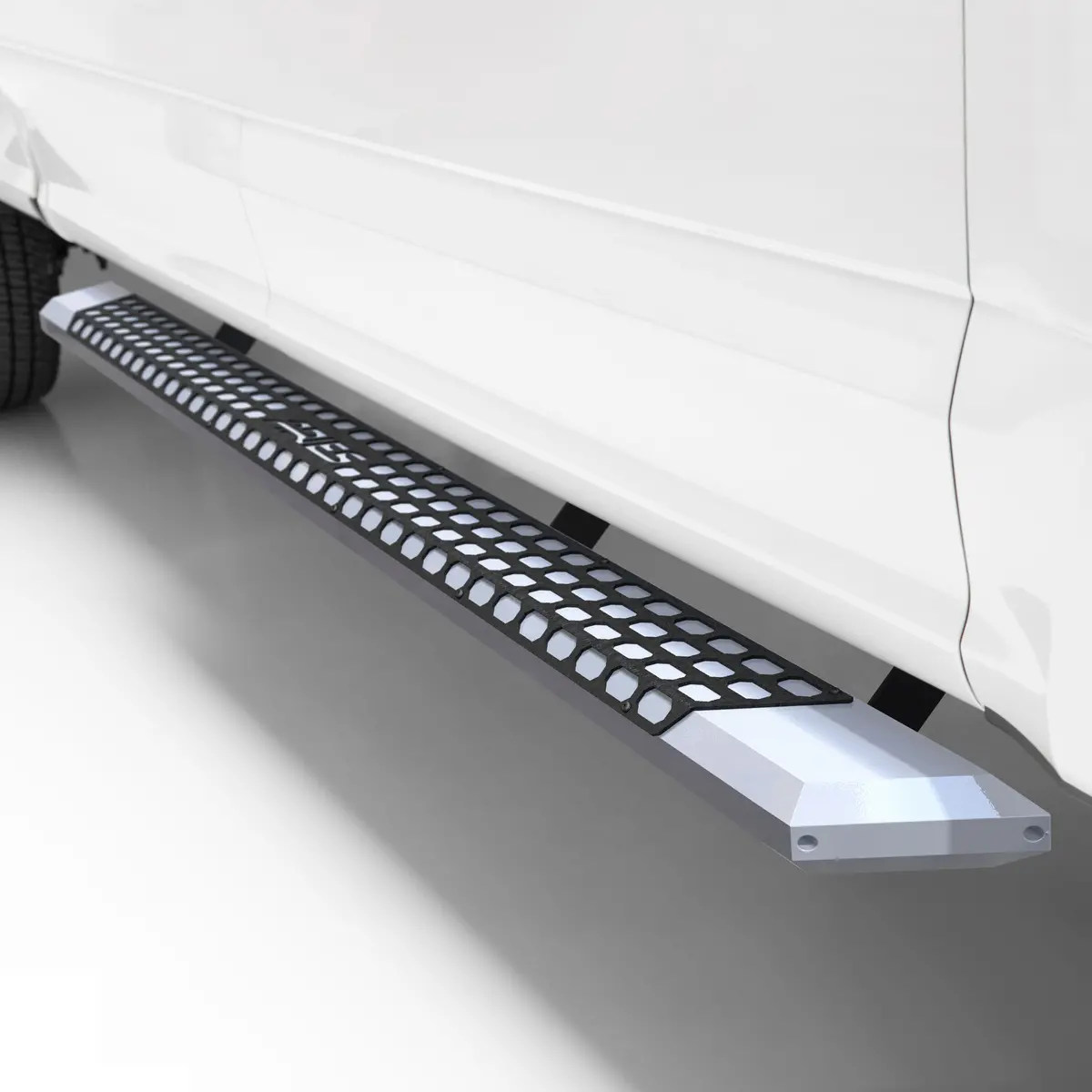 Aries 2555013 Advantedge Chrome Aluminum 53-Inch Truck Running Boards For Select Ford F-250, F-350 Super Duty 1
