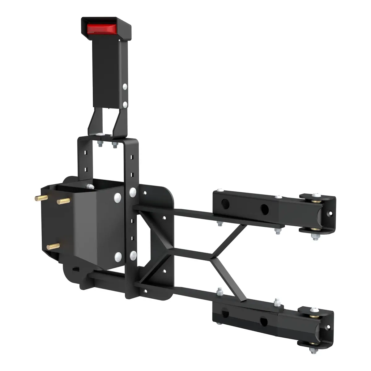 Aries 2563000 Jeep Wrangler Jk Heavy-Duty Adjustable Rear Door Spare Tire Carrier For Up To 37-Inch Wheels 1