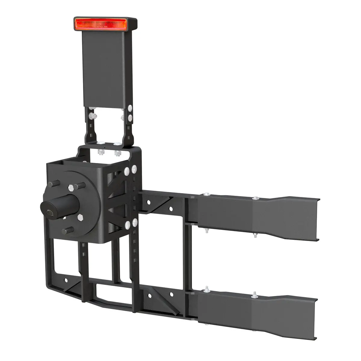 Aries 2563001 Jeep Wrangler Jl Heavy-Duty Adjustable Rear Door Spare Tire Carrier For Up To 37-Inch Wheels 1