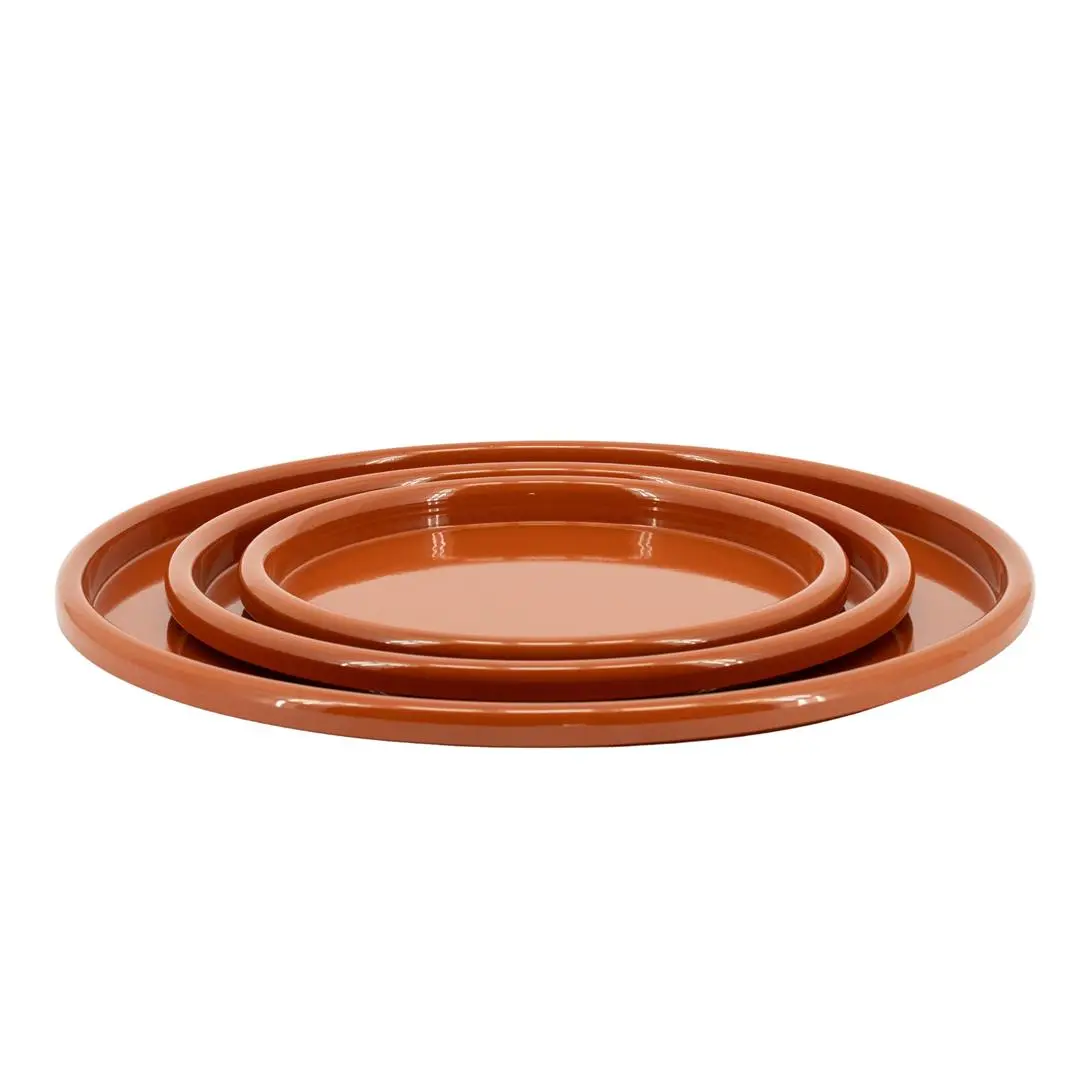 Set/3 Decoschaal Triotone - Caramel 1