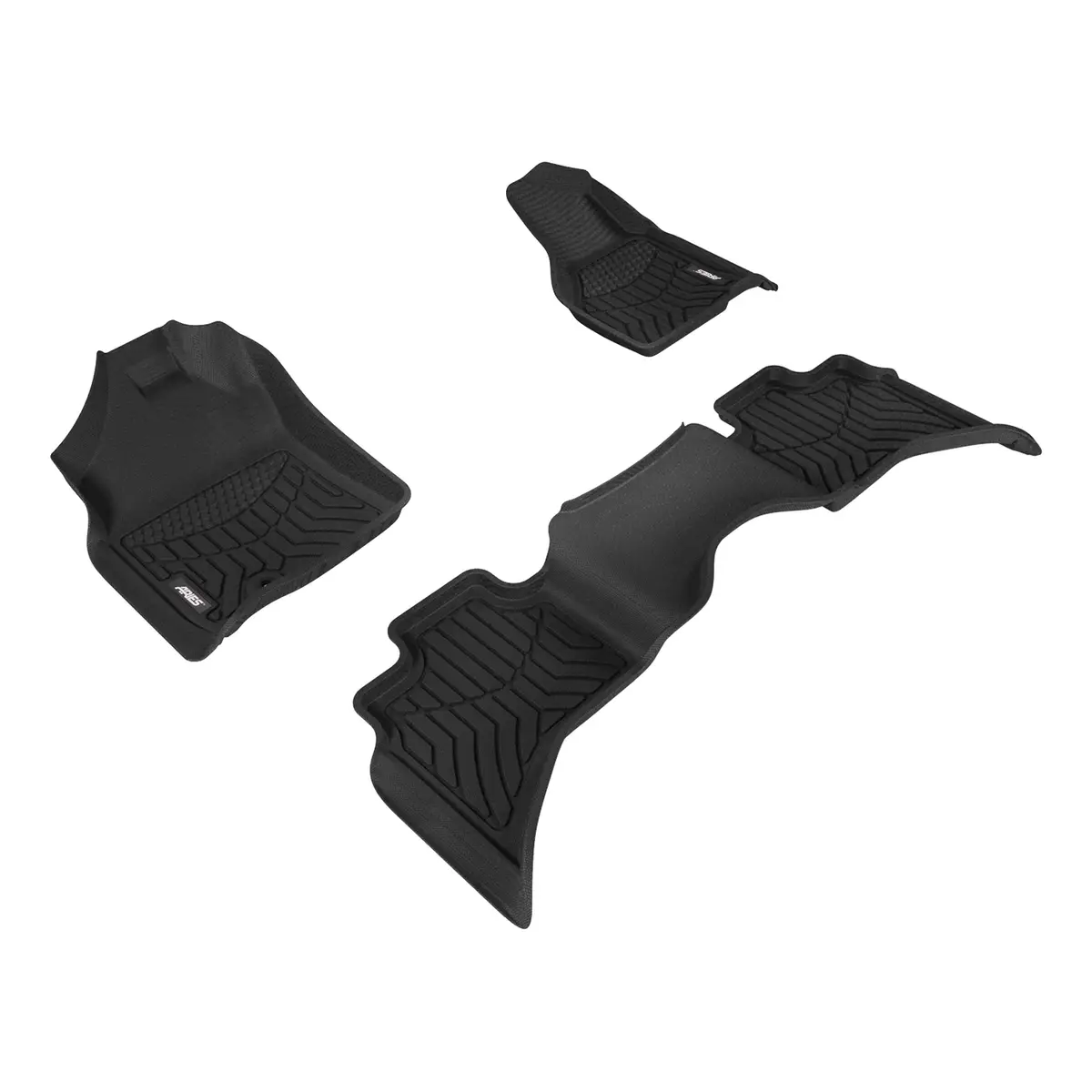 Aries 2801609 Styleguard Xd Black Custom Floor Liners, Select Dodge, Ram 1500, Classic Extended Cab, 1St And 2Nd Row 1