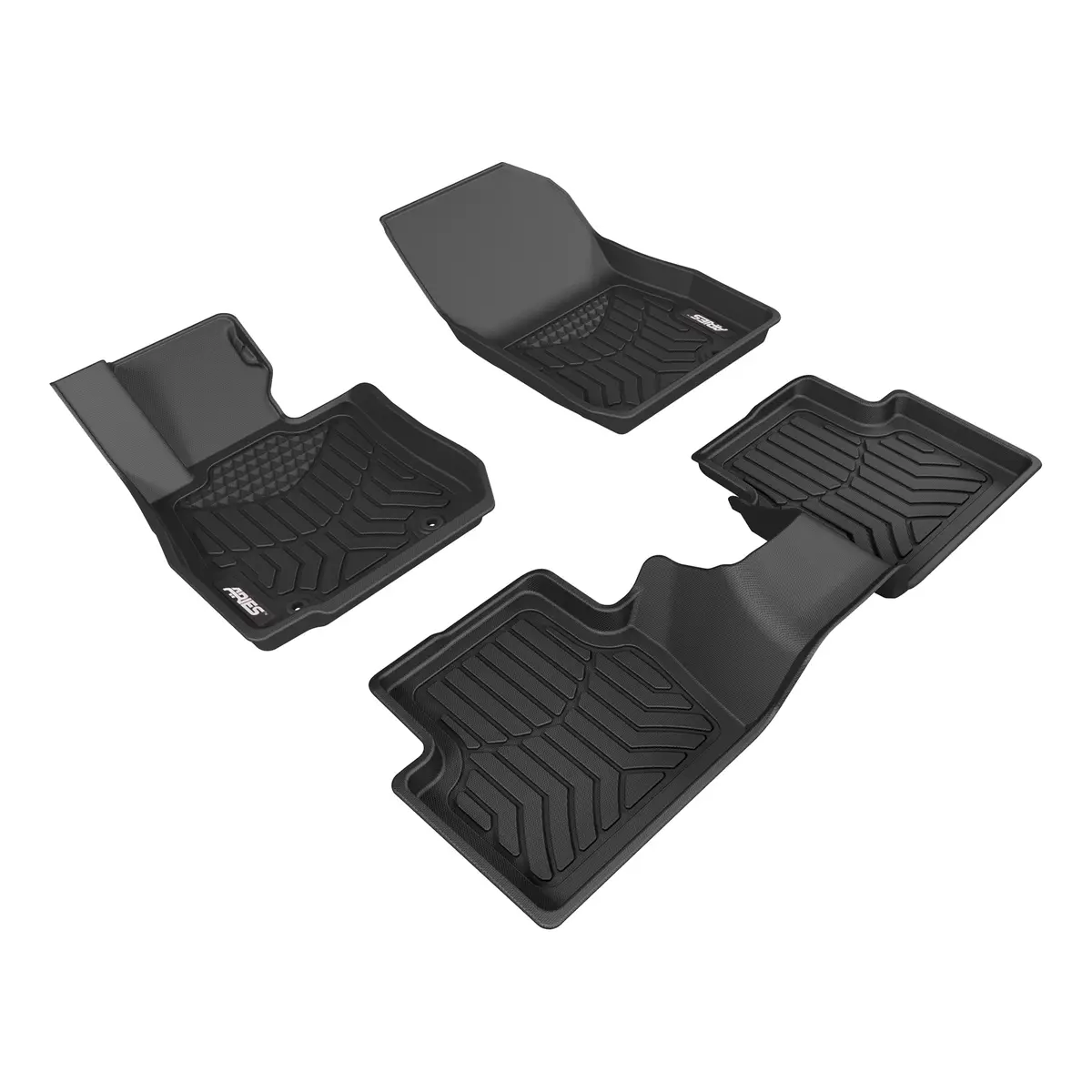 Aries 2804909 Styleguard Xd Black Custom Floor Liners, Select Mazda Cx-3, 1St And 2Nd Row 1