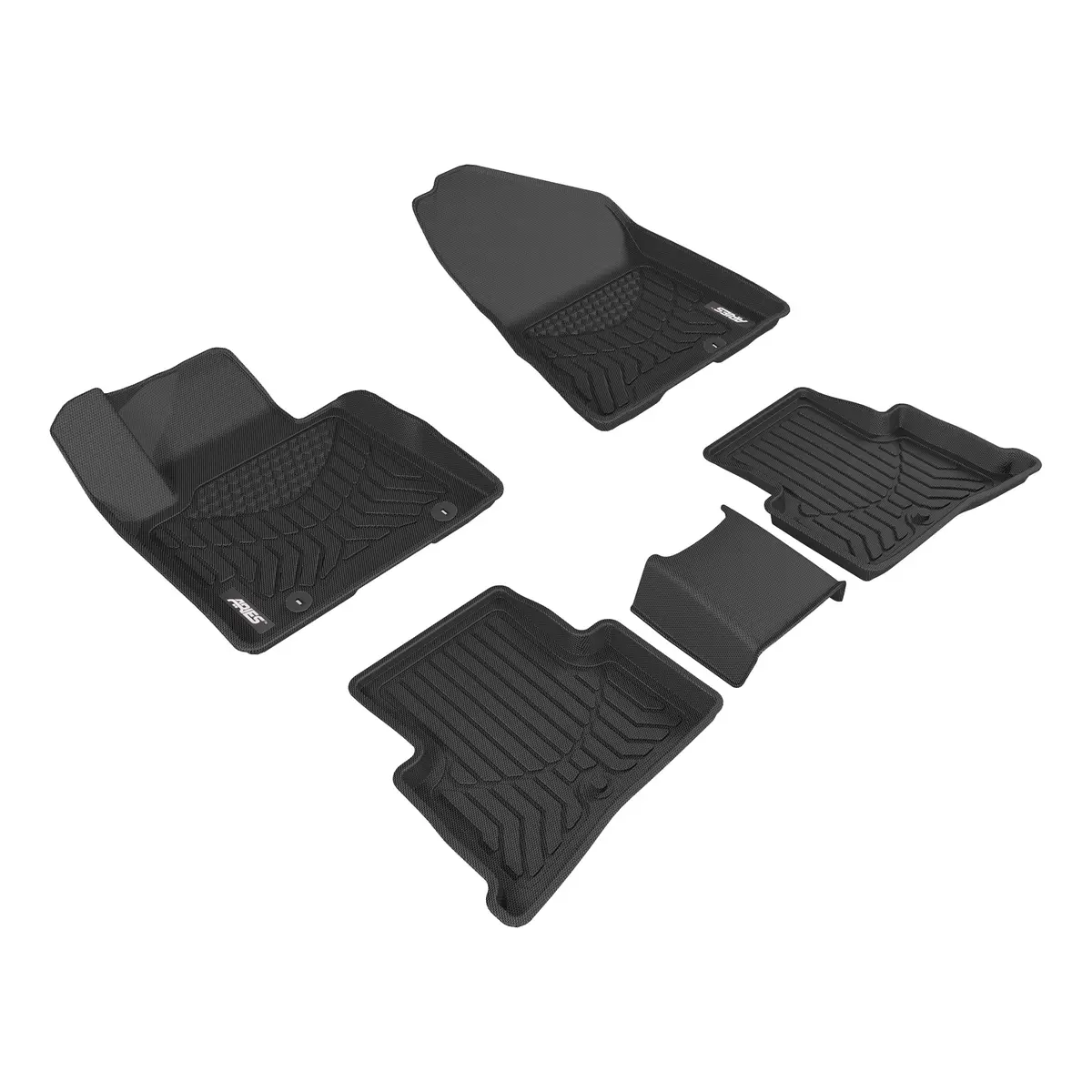 Aries 2808009 Styleguard Xd Black Custom Floor Liners, Select Kia Sportage, 1St And 2Nd Row 1
