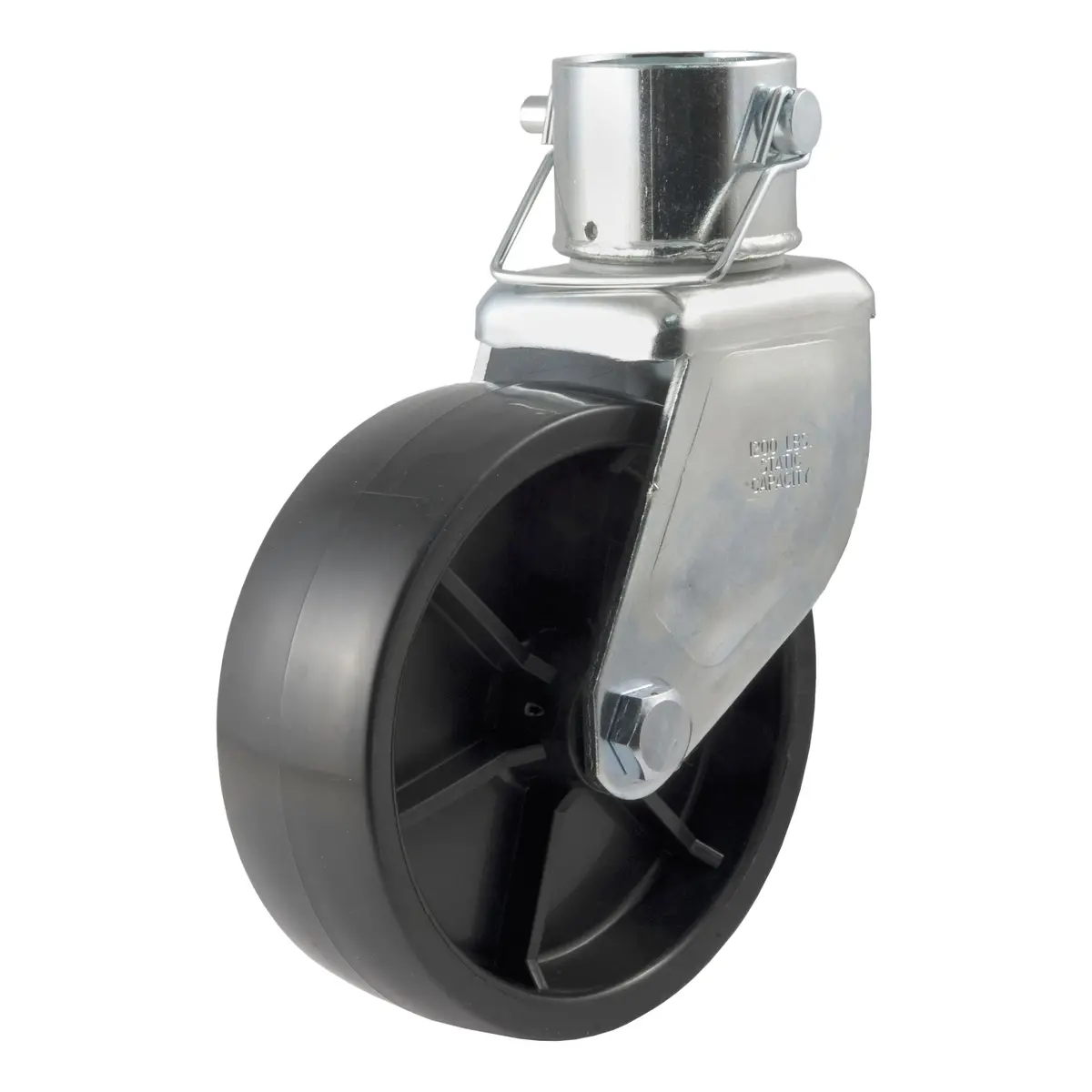 Curt 28277 6-Inch Caster Trailer Jack Wheel Replacement, Fits 2-Inch Tube, 1,200 Lbs. 1