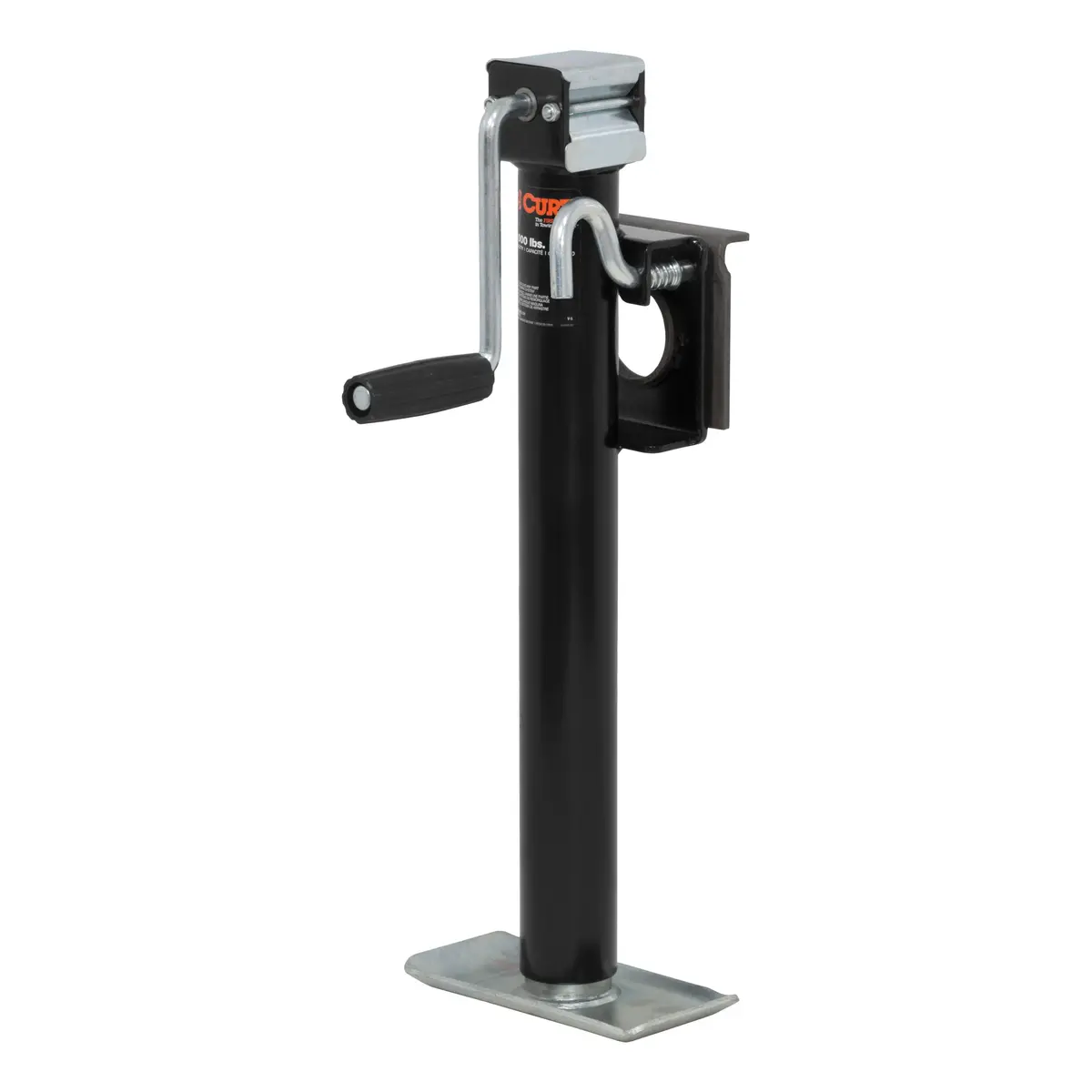 Curt 28306 Weld-On Bracket-Style Swivel Trailer Jack, 2,000 Lbs., 14-1/2 Inches Vertical Travel 1