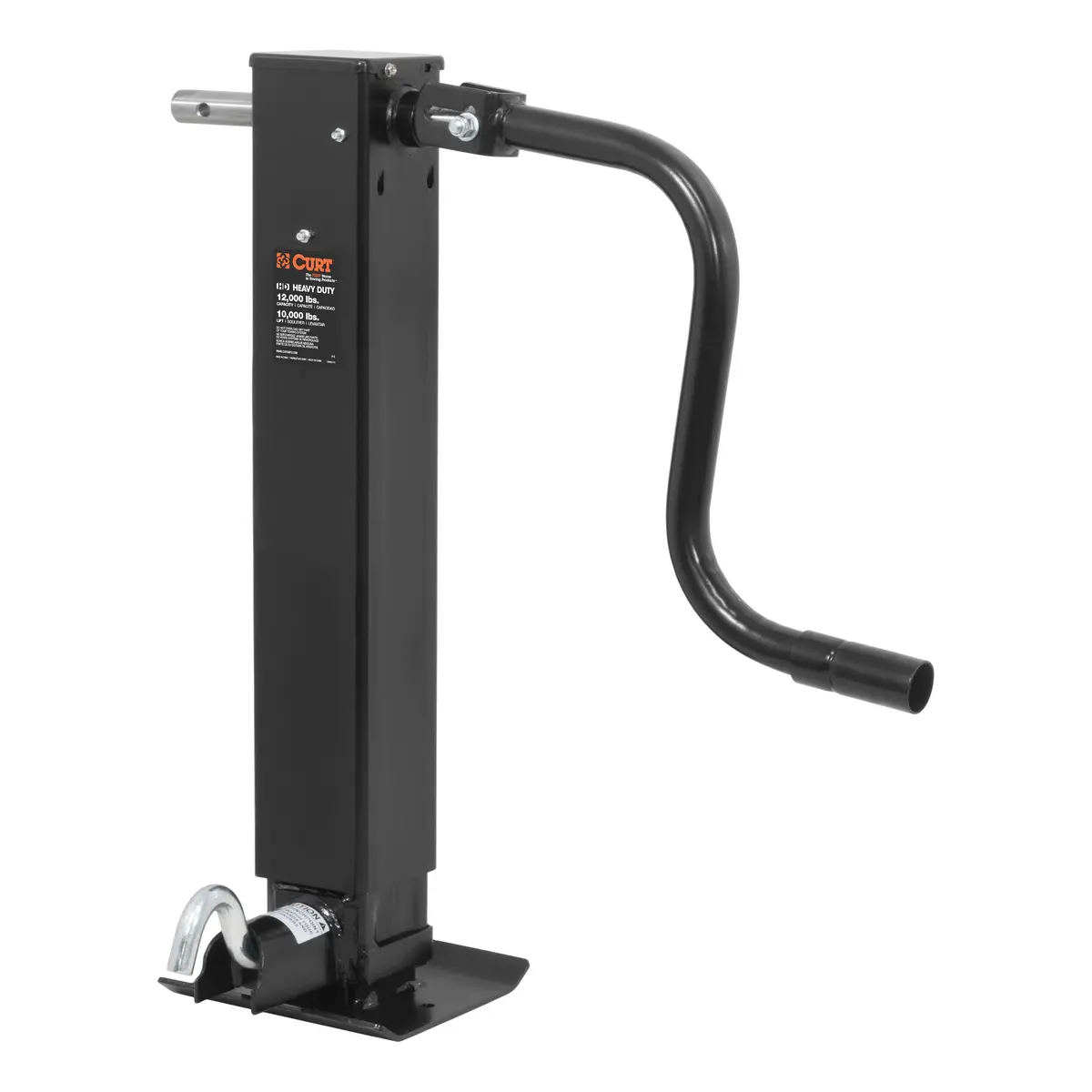 Curt 28512 Direct-Weld Heavy-Duty Trailer Jack, 12,000 Lbs., 12-3/8 Inches Vertical Travel 1
