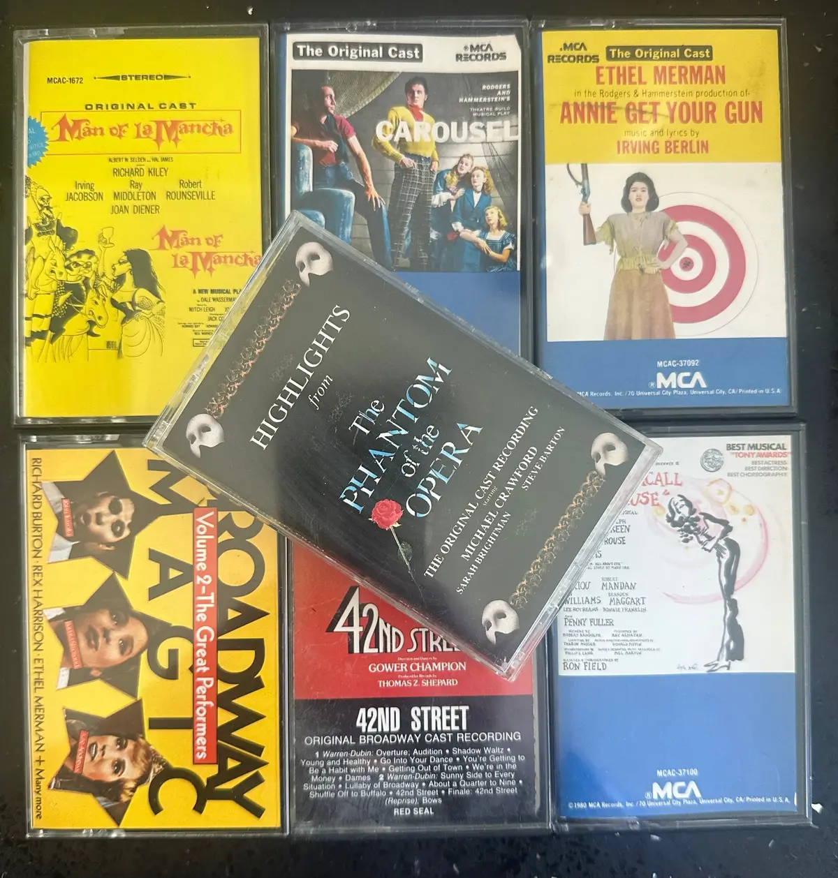 7 Broadway Musical Cassette Tapes - Various - Used (Usa Orders Only) 1