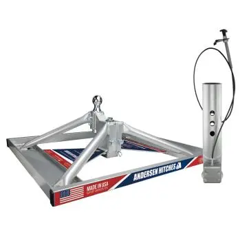 3165-Rdh Andersen Ultimate Gooseneck Connection -Lowered Base With Round Gooseneck Trailer Stinger 1