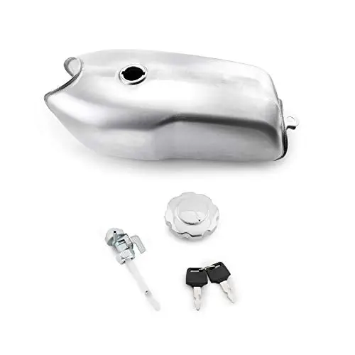 Topteng 9L / 2.4 Gallon Gas Fuel Tank Universal For Custom Cafe Racer For Bmw For Honda For Yamaha 1