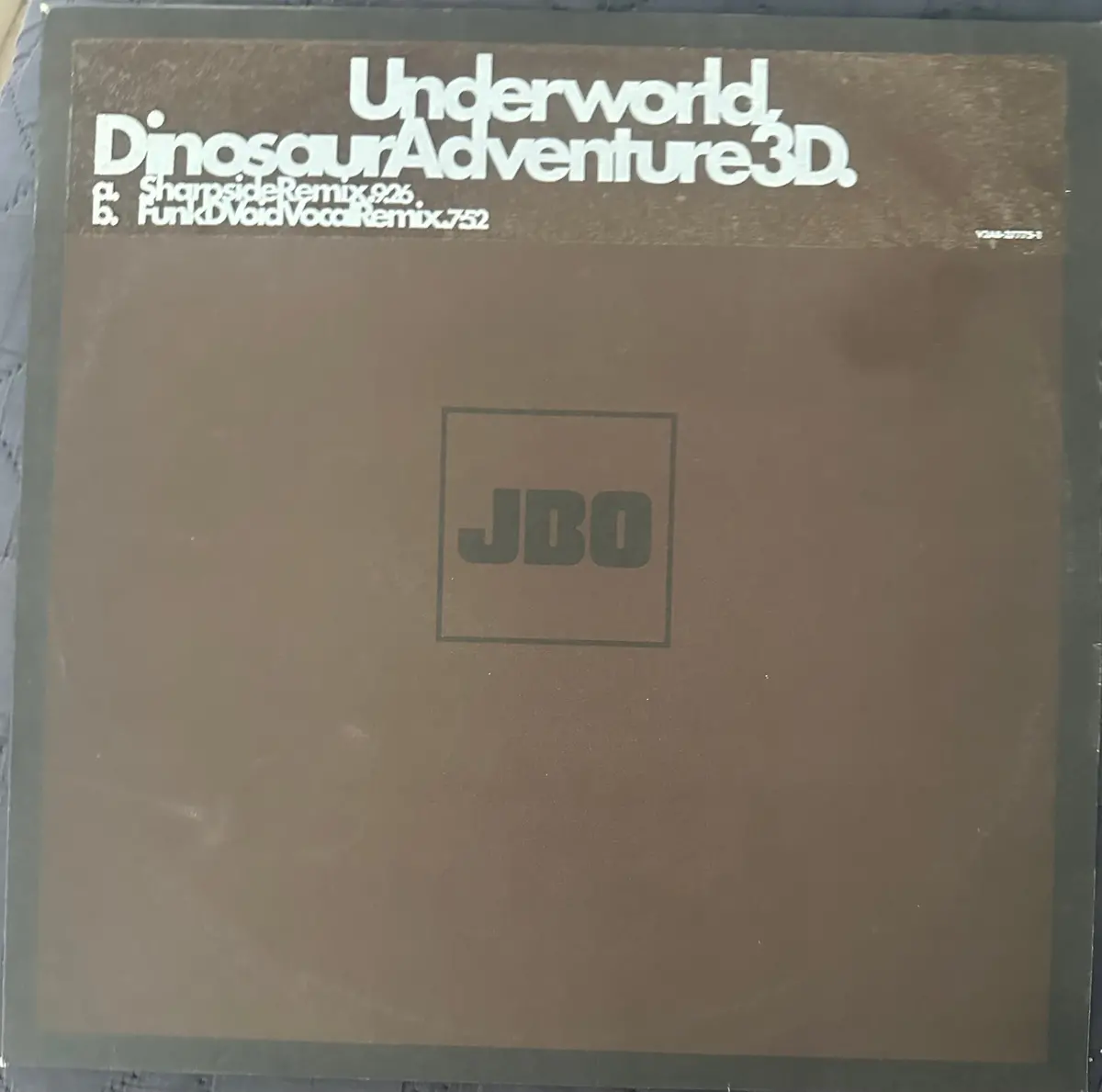 Underworld - Dinosaur Adventure 3D.   --  12" Lp Single Promo Vinyl  Import Used 1
