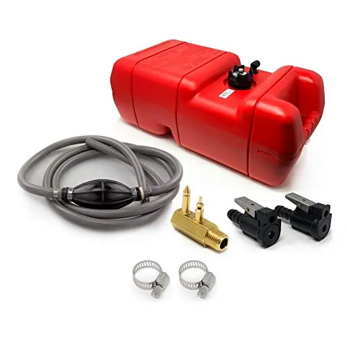Five Oceans 6 Gallon Portable Fuel Tank 5/16 Inches Omc Evinrude Johnson Kit Fo-3882-1 1