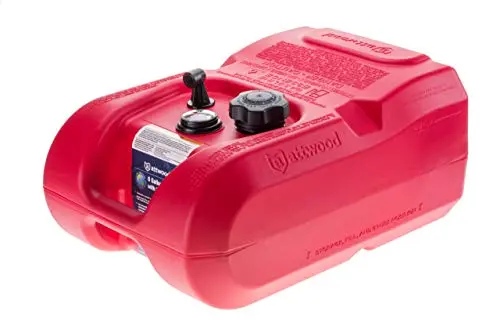 Attwood Corporation 8806Lpg2 Epa And Carb Certified 6-Gallon Portable Marine Boat Fuel Tank With Gauge, Red 1