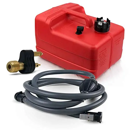 Five Oceans 3 Gallon Marine Portable Fuel Tank Kit (Omc/Evinrude/Johnson) 5/16 Inches Fo-4129-C22 1