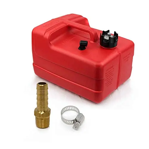 Five Oceans 3 Gallon Fuel Tank/Portable Kit With Universal Brass Fuel Hose Barb (1/4 Inches Npt Thread X 3/8 Inches Hose) Fo-4129-C6 1