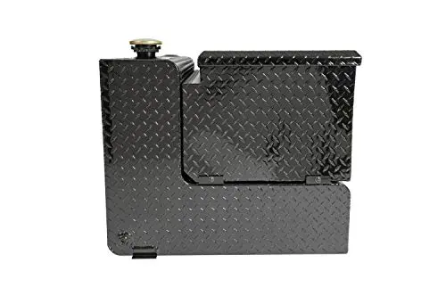 Dee Zee Dz91741xb (80 Gallon) Auxiliary Diesel Combo Transfer Tank & Tool Box - Black Aluminum 1