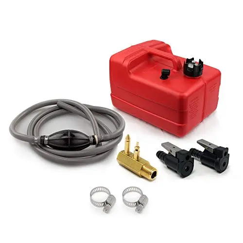 Five Oceans 3 Gallon Marine Portable Fuel Tank Kit (Omc/Evinrude/Johnson) 5/16 Inches Fo-4129-C2 1