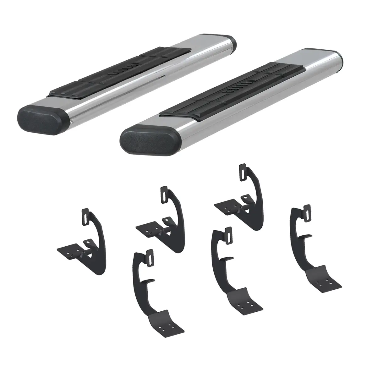 Aries 4444024 53-Inch Oval Polished Stainless Steel Nerf Bars, Select Ford F-250, F-350, F-450, F-550 Super Duty 1