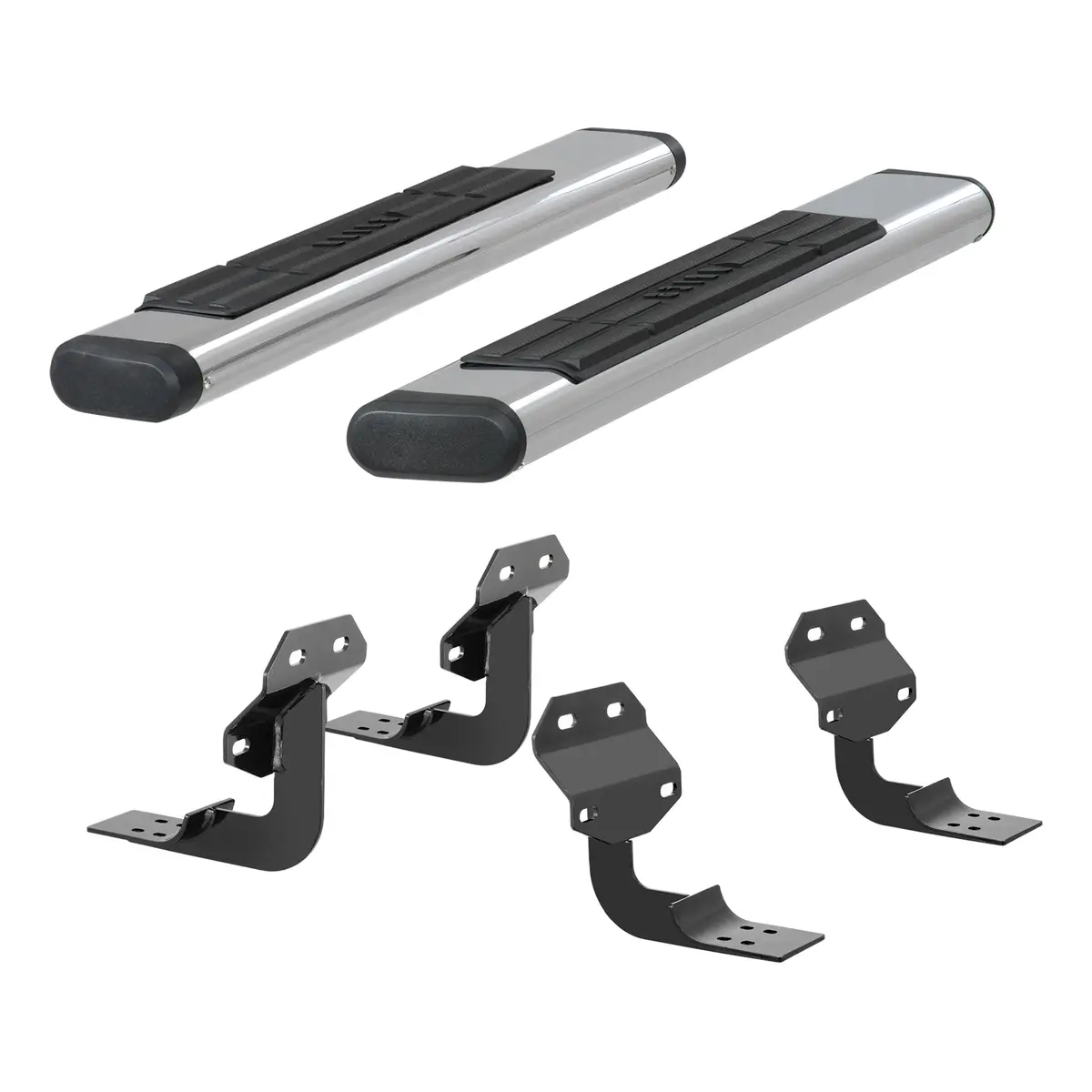 Aries 4444028 53-Inch Oval Polished Stainless Steel Nerf Bars, Select Ford F-150, F-250, F-350, F-450, F-550 Super Duty 1