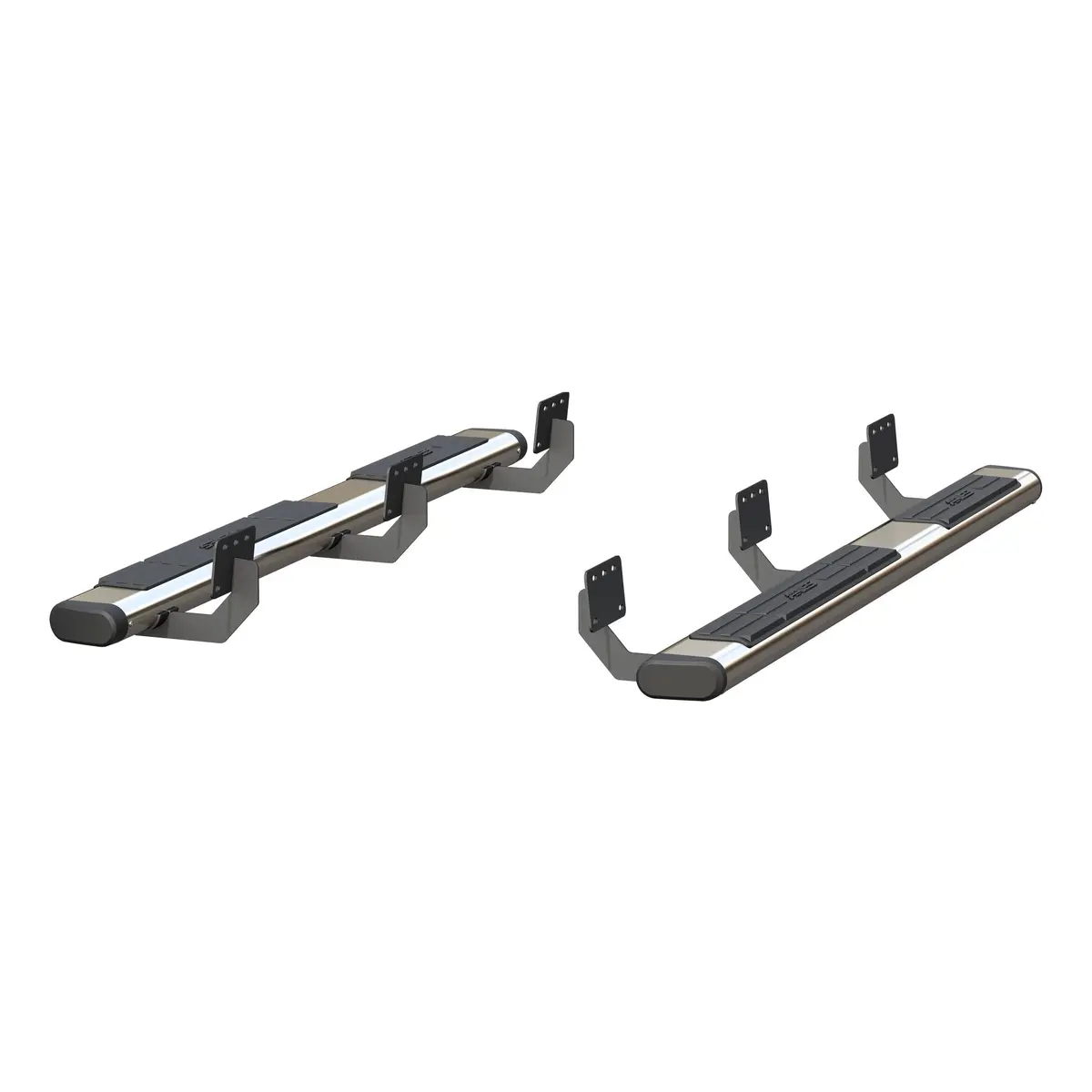 Aries 4444048 75-Inch Oval Polished Stainless Steel Nerf Bars, Select Ram 1500 Quad Cab 1