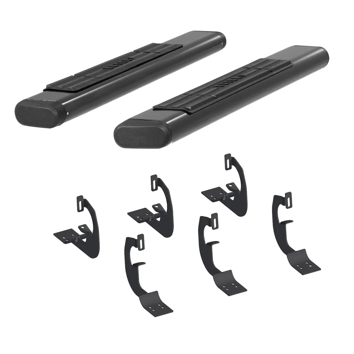 Aries 4445006 53-Inch Oval Black Aluminum Nerf Bars, Select Chevrolet Silverado, Gmc Sierra 1