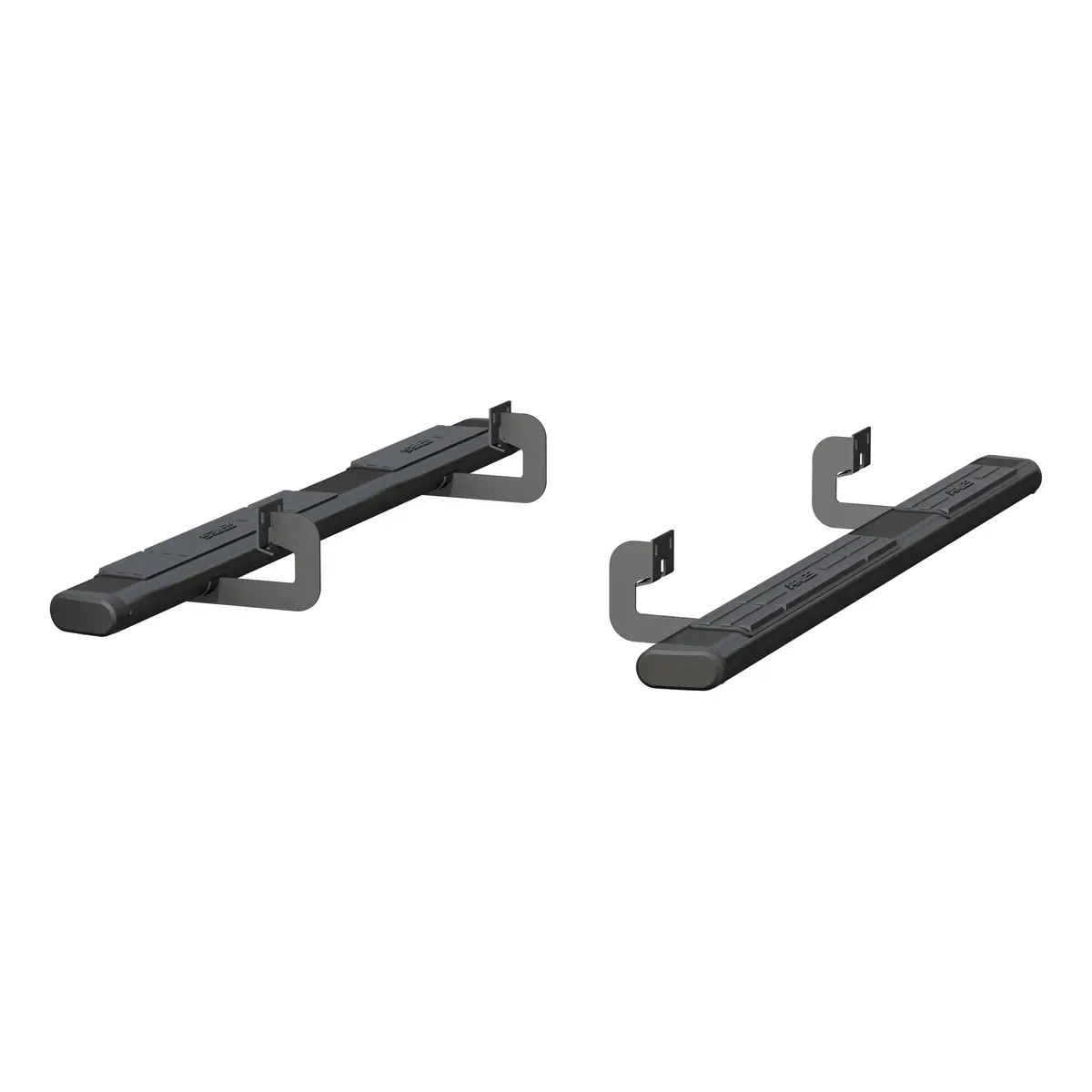 Aries 4445018 75-Inch Oval Black Aluminum Nerf Bars, Select Ford F-150 1