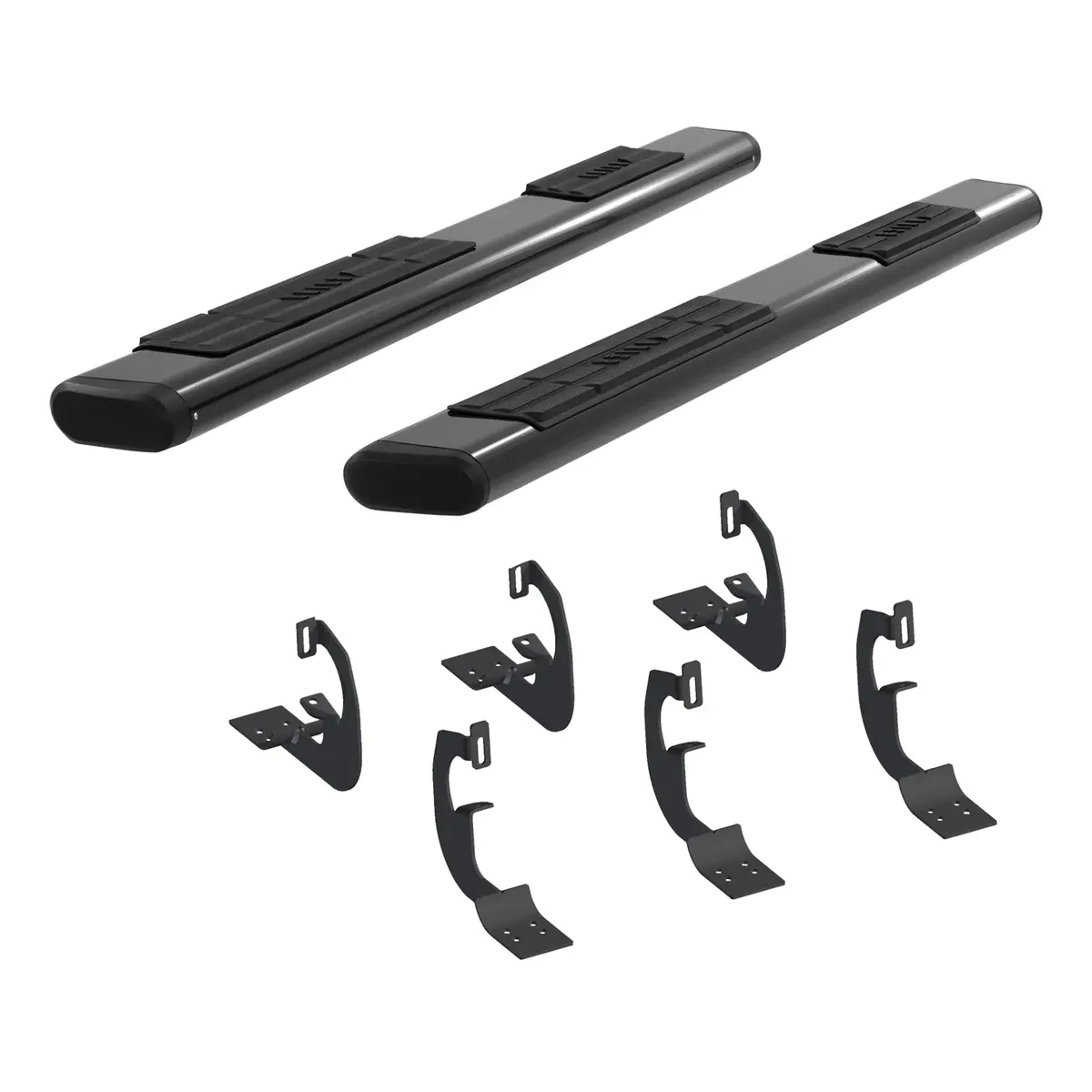 Aries 4445025 85-Inch Oval Black Aluminum Nerf Bars, Select Ford F-250, F-350, F-450, F-550 Super Duty 1
