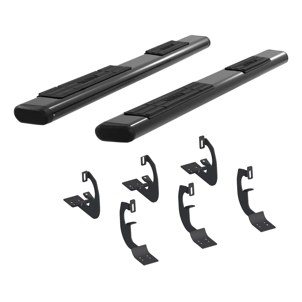 Aries 4445032 91-Inch Oval Black Aluminum Nerf Bars, Select Toyota Tundra 1