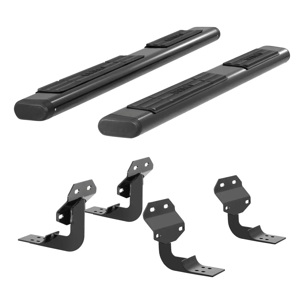 Aries 4445042 75-Inch Oval Black Aluminum Nerf Bars, Select Ford F-150, F-250, F-350, F-450, F-550 Super Duty 1