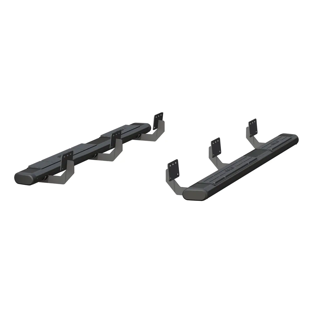 Aries 4445048 75-Inch Oval Black Aluminum Nerf Bars, Select Ram 1500 Quad Cab 1