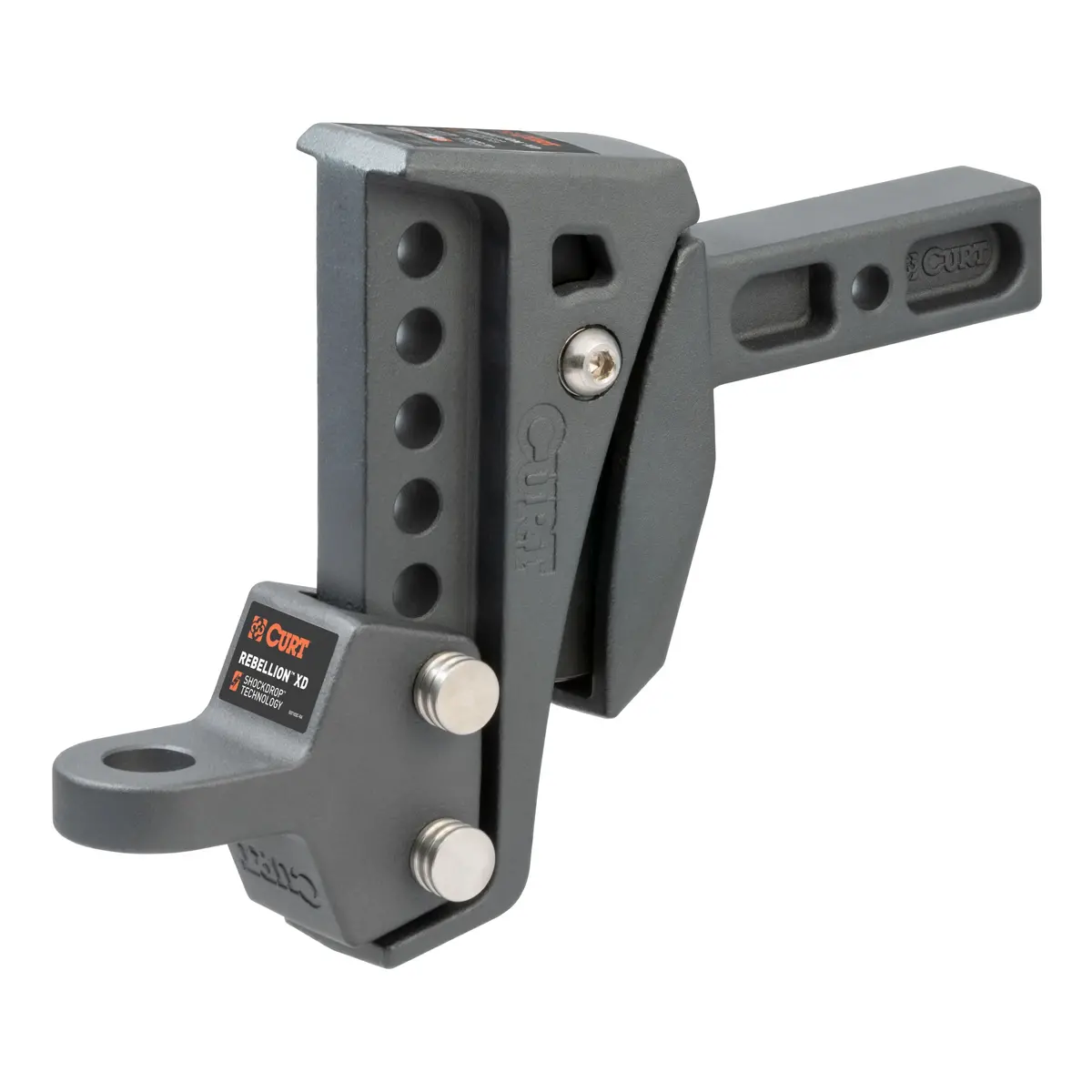 Curt 45949 Rebellion Xd Adjustable Cushion Hitch Ball Mount, 2-Inch Receiver, 15,000 Lbs., 6-1/4-Inch Drop 1