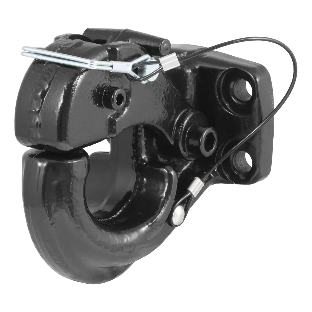 Curt 48215 Pintle Hook Hitch, 30,000 Lbs., Fits 2-1/2 To 3-Inch Lunette Ring, Pintle Mount Required 1