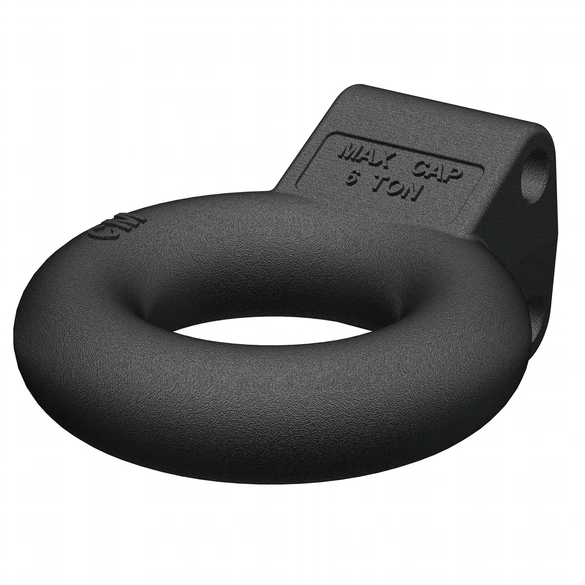 Curt 48601 Black Steel Pintle Hitch Lunette Ring, 3-Inch Inside Diameter, 12,000 Lbs., Channel Mount Required 1