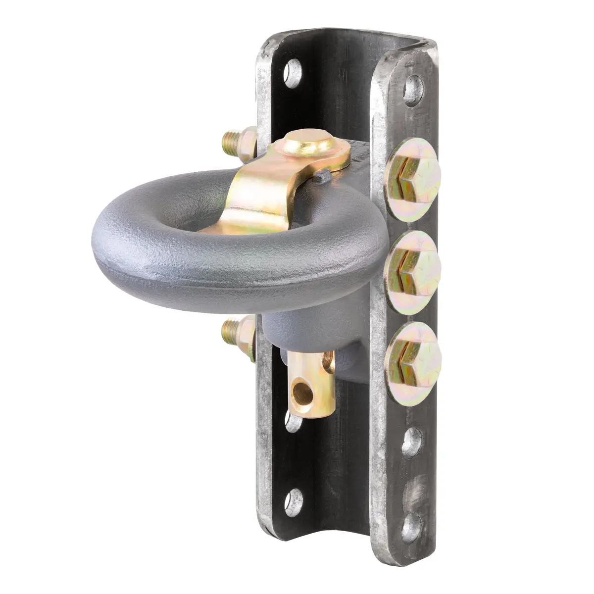 Curt 48641 Securelatch Adjustable Lunette Ring With 11-3/4-Inch Channel, 40,000 Pounds, 3-Inch I.D. 1